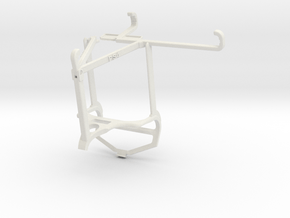 Controller mount for PS4 & vivo Y33 - Top in White Natural Versatile Plastic