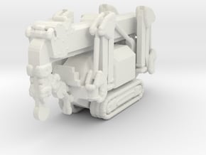 Crawler Crane (transport) 1/64 in White Natural Versatile Plastic