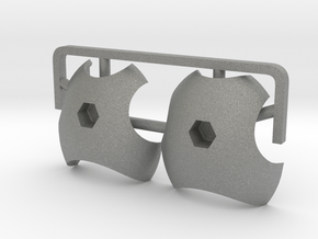 Rounded Chestplate for ModiBot in Gray PA12