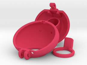 P11 CONTAINED Front, 48mm back with 40mm retainer in Pink Processed Versatile Plastic