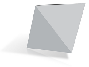 01. Square Pyramid - 1in in Tan Fine Detail Plastic