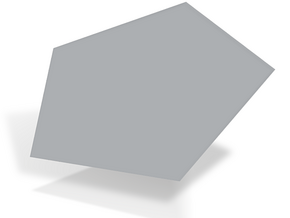 02. Pentagonal Pyramid - 1in in Tan Fine Detail Plastic