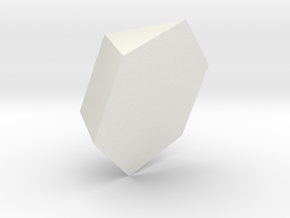 03. Triangular Cupola - 1in in White Natural Versatile Plastic