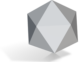 11. Gyroelongated Pentagonal Pyramid - 10mm in Tan Fine Detail Plastic
