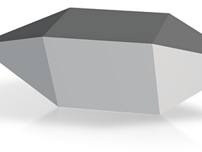14. Elongated Triangular Dipyramid - 10mm in Tan Fine Detail Plastic