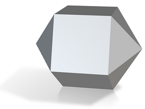 16. Elongated Pentagonal Dipyramid - 10mm in Tan Fine Detail Plastic