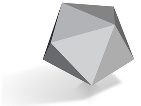 17. Gyroelongated Square Dipyramid - 10mm in Tan Fine Detail Plastic