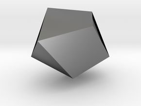 17. Gyroelongated Square Dipyramid - 10mm in Polished Silver