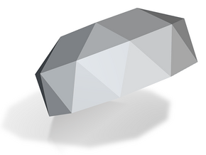 24. Gyroelongated Pentagonal Cupola - 10mm in Tan Fine Detail Plastic
