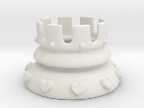 Mini Lolita Cosplay Chess Crown in White Natural Versatile Plastic