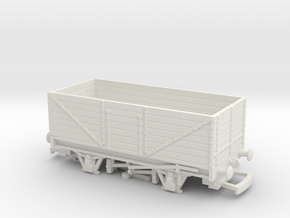 HO/OO 7-Plank Wagon v1 Bachmann Redux in White Natural Versatile Plastic