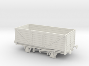 HO/OO 7-Plank Wagon v2 Chain Redux in White Natural Versatile Plastic