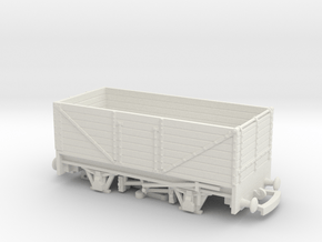HO/OO 7-Plank Wagon v4 Bachmann Redux in White Natural Versatile Plastic