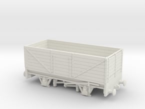 HO/OO 7-Plank Wagon v4 Chain Redux in White Natural Versatile Plastic