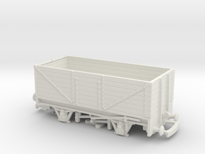 HO/OO 7-Plank Wagon v5 Bachmann Redux in White Natural Versatile Plastic