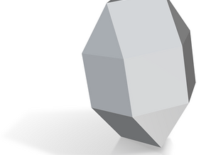 36. Elongated Triangular Gyrobicupola - 10mm in Tan Fine Detail Plastic