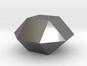 28. Square Orthobicupola - 10mm in Polished Silver