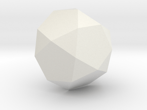 32. Pentagonal Orthocupolarotunda - 1in in White Natural Versatile Plastic