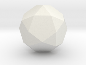 33. Pentagonal Gyrocupolarotunda -1in in White Natural Versatile Plastic
