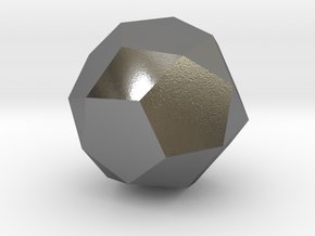 34. Pentagonal Orthobirotunda - 10mm in Polished Silver