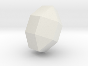35. Elongated Triangular Orthobicupola - 1in in White Natural Versatile Plastic