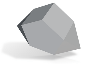 53. Biaugmented Pentagonal Prism - 10mm in Tan Fine Detail Plastic