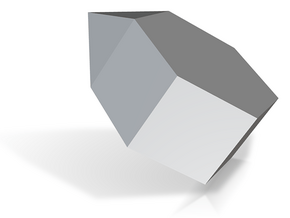 56. Metabiaugmented Hexagonal Prism - 10mm in Tan Fine Detail Plastic