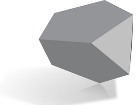 63. Tridiminished Icosahedron - 10mm in Tan Fine Detail Plastic