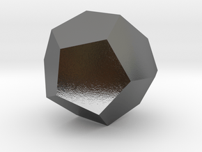 58. Augmented Dodecahedron - 10mm in Polished Silver