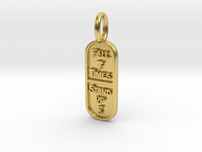 Fall 7 Times Stand Up 8 pendant in Polished Brass