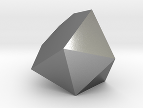 64. Augmented Tridiminished Icosahedron - 10mm in Polished Silver