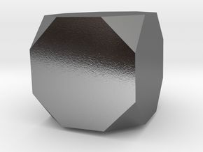 66. Augmented Truncated Cube - 10mm in Polished Silver