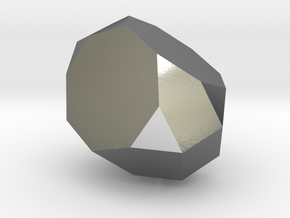 67. Biaugmented Truncated Cube - 10mm in Polished Silver