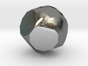 69. Parabiaugmented Truncated Dodecahedron - 10mm in Polished Silver