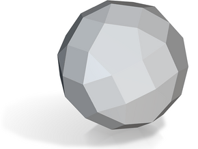 74. Metabigyrate Rhombicosidodecahedron - 10mm in Tan Fine Detail Plastic