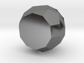 83. Tridiminished Rhombicosidodecahedron - 10mm in Polished Silver