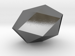85. Snub Square Antiprism - 10mm in Polished Silver