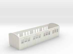 GWR First carriage diagram r2 4mm oo in White Natural Versatile Plastic