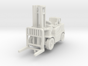 ForkLift 01a. 1:72 Scale in White Natural Versatile Plastic