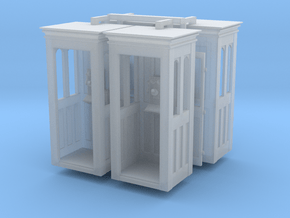 1:48 scale northern telecom phone booths in Smoothest Fine Detail Plastic