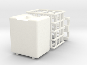 IBC Water Tank 500 Parted 1-25 Scale in White Smooth Versatile Plastic