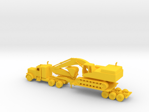 Fleetmastersleeper with 33ft trailer and back hoe  in Yellow Processed Versatile Plastic