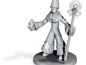 Final Fantasy Tactics, male Time Mage. 25mm base in Tan Fine Detail Plastic