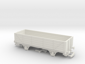 HO/OO "N.E." 4-plank wagon v1 Bachmann Redux in White Natural Versatile Plastic