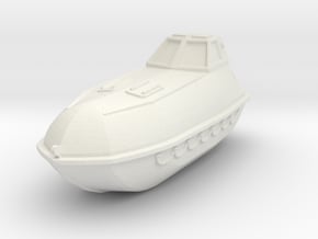 Totally Enclosed Lifeboat in White Natural Versatile Plastic: 1:96