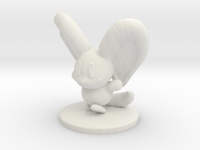 Kirby inspired, Elfilin, 25mm base in White Natural Versatile Plastic