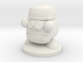 Kirby inspired, Blacksmith Waddle Dee, 20mm base in White Natural Versatile Plastic