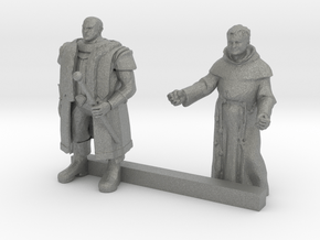 HO Scale Priest and Nobleman in Gray PA12
