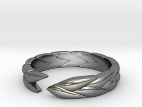 Ear of wheat [ring] in Polished Silver