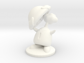 Secret of Mana inspired,Spewing Myconid, 25mm base in White Smooth Versatile Plastic